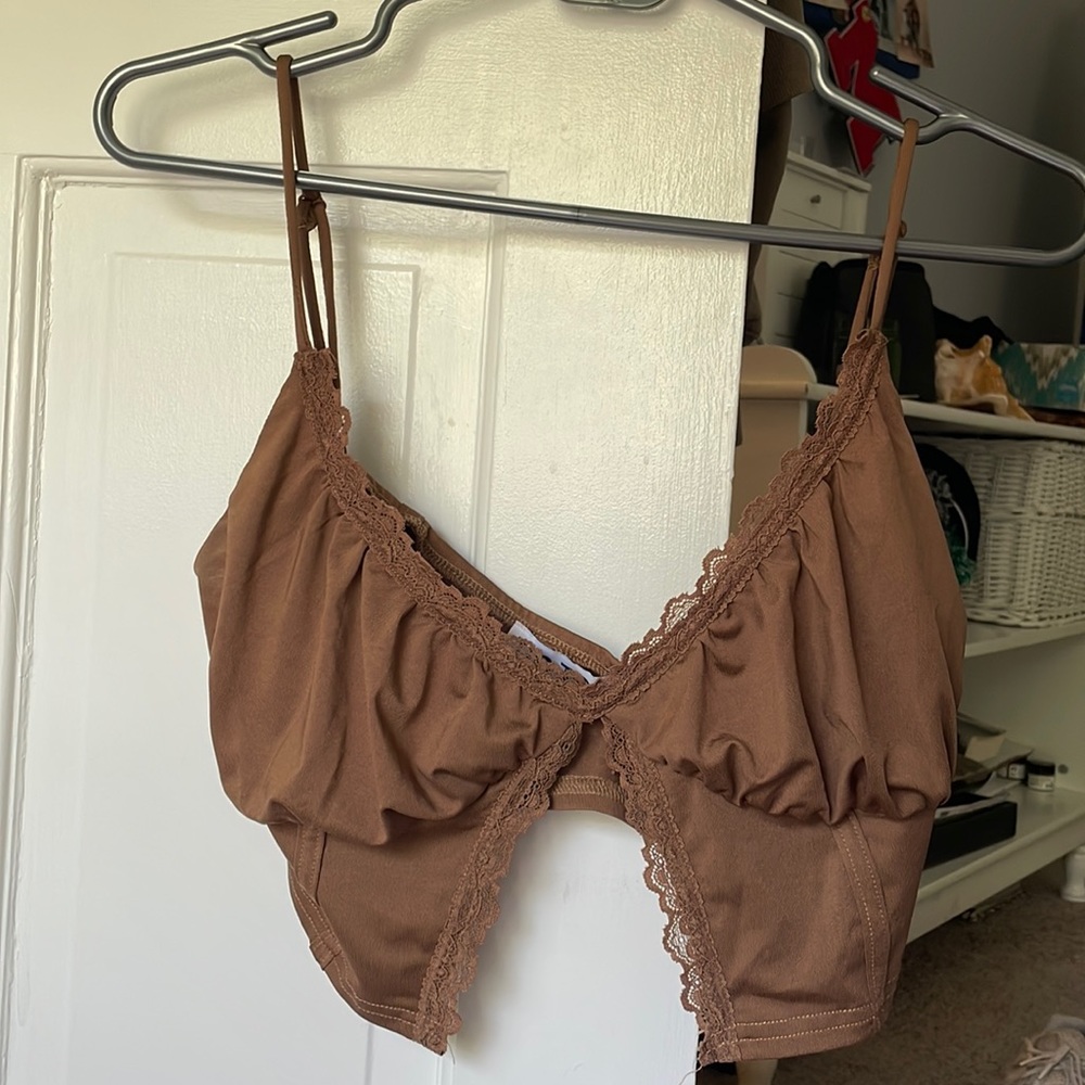 Amelia Mocha Top Size L